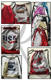 Reversible Sequins Drawstring Bag-Tomahawk Cheer